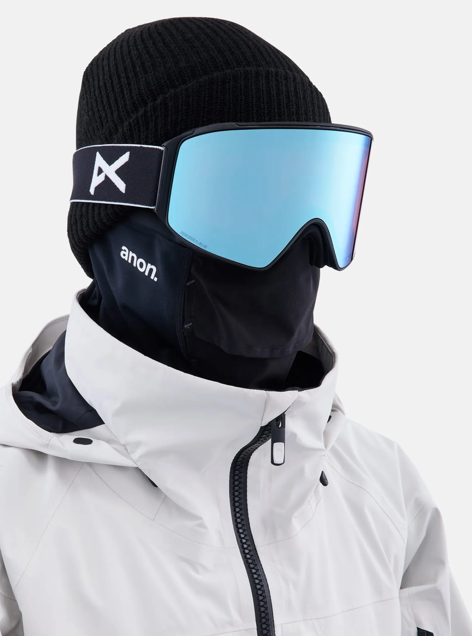 anon__masque_m_low_bridge_3.webp Homme Burton Anon - Masque M4 Low Bridge Fit (Cylindrique) + écran De Rechange + Cagoule MFI®