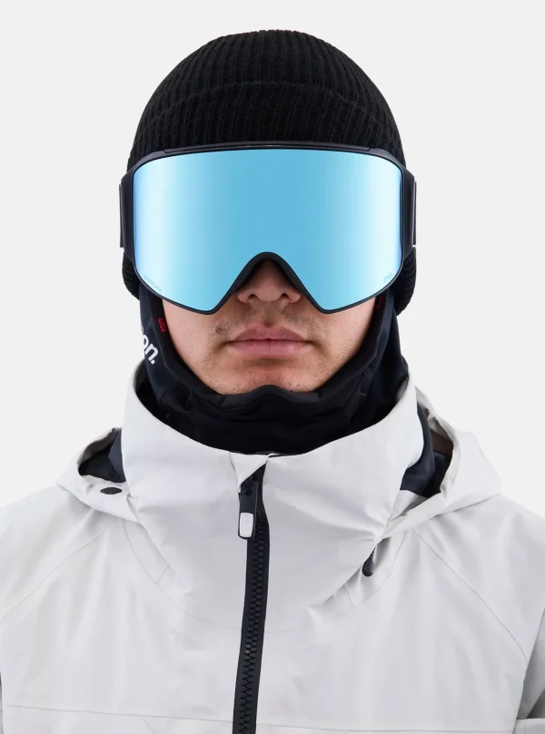 Homme Burton Anon - Masque M4 Low Bridge Fit (Cylindrique) + écran De Rechange + Cagoule MFI®