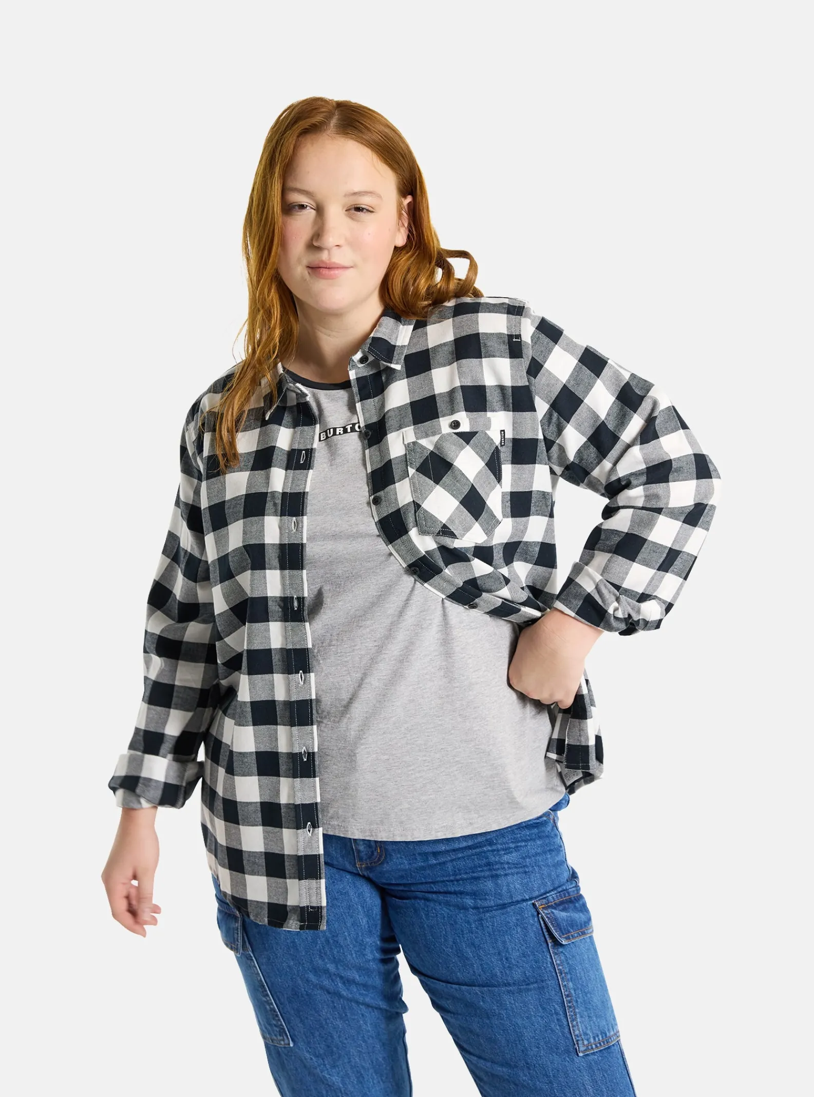 burton__chemise_en_flanel_0-2.webp Femme Burton - Chemise En Flanelle à Manches Longues Favorite Pour Femme