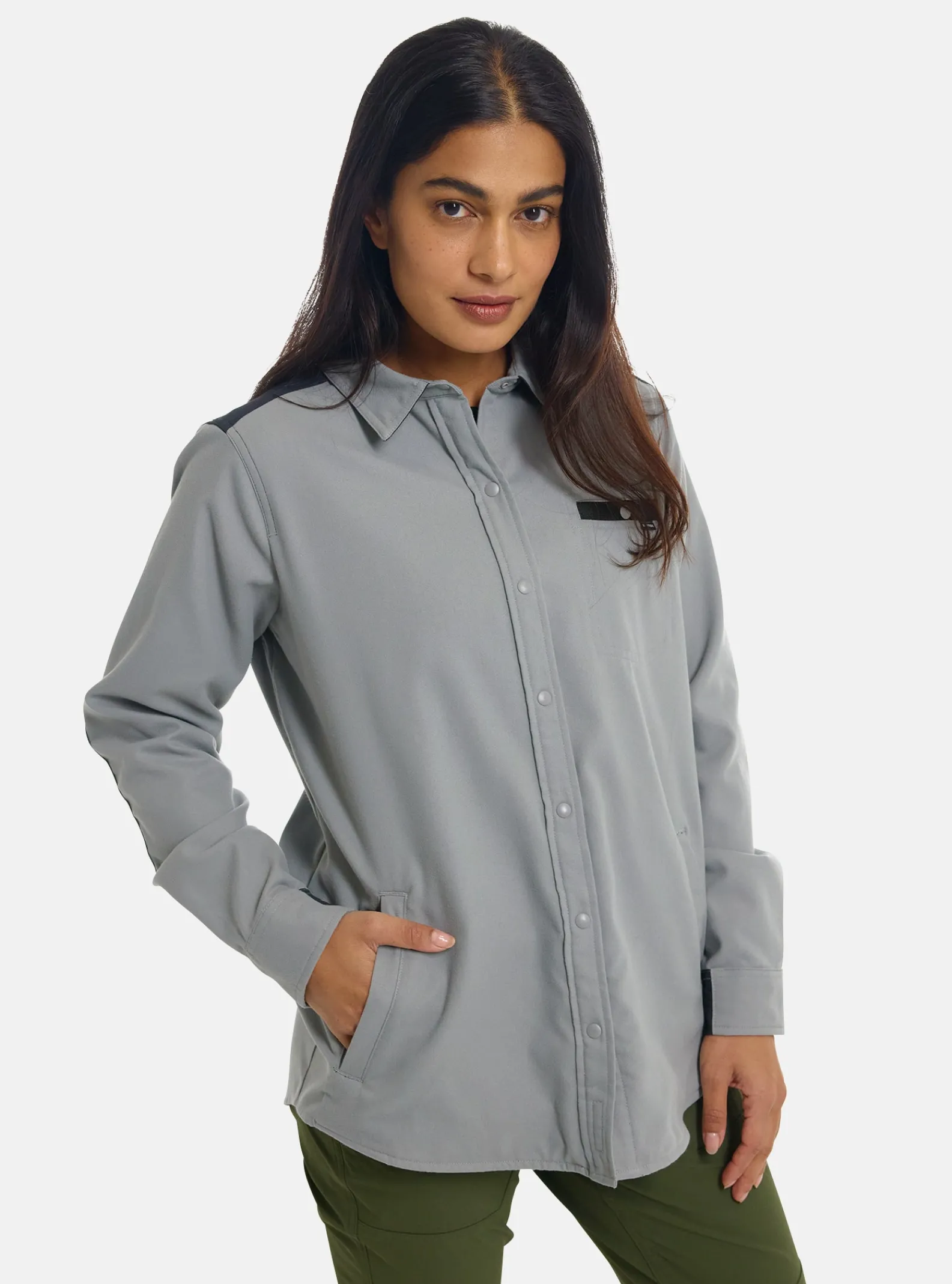 burton__chemise_en_flanel_0-3.webp Femme Burton - Chemise En Flanelle à Manches Longues Favorite Performance Femme