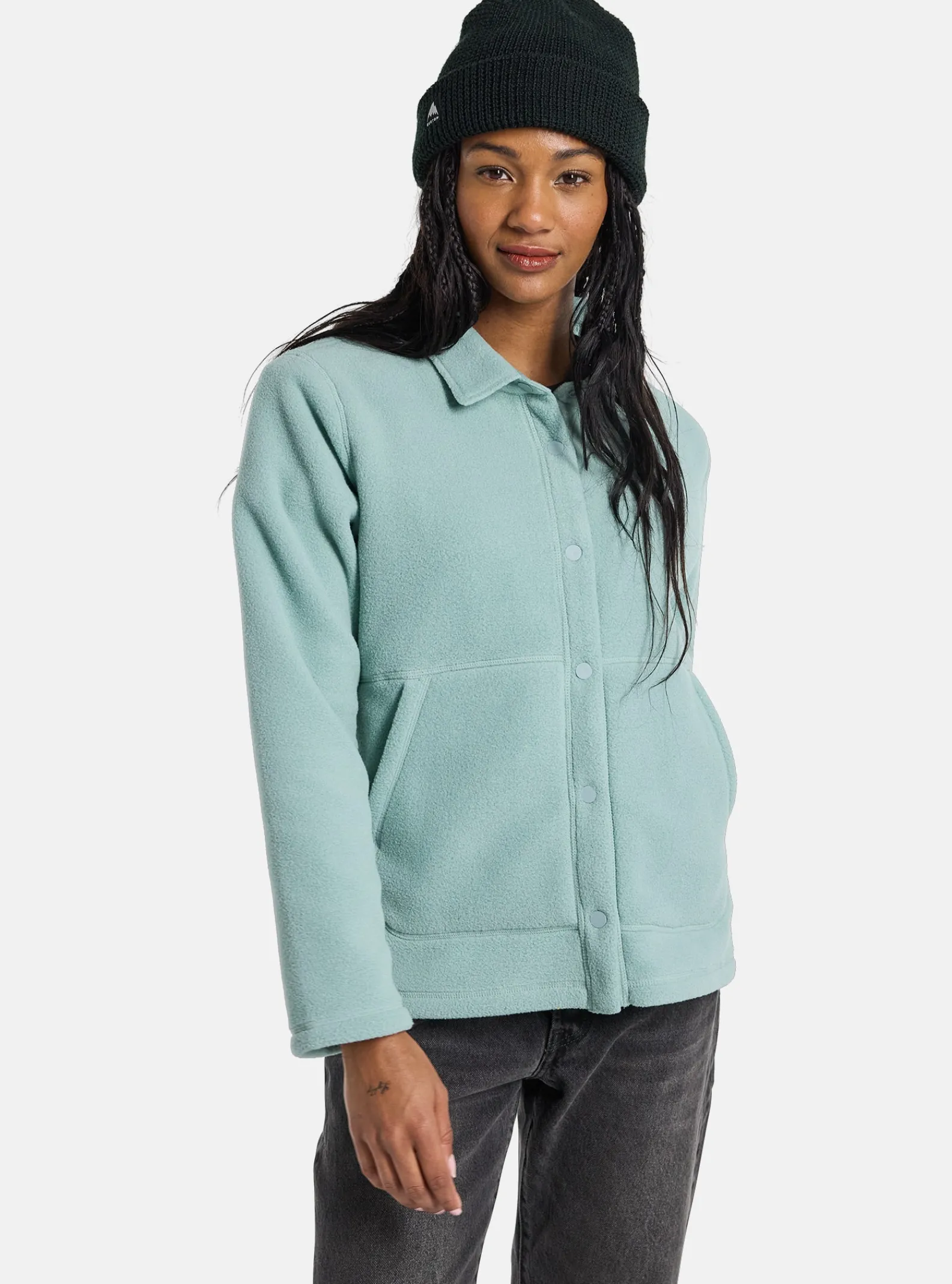 burton__chemise_en_polair_0.webp Femme Burton - Chemise En Polaire Cinder à Boutons-pression Femme