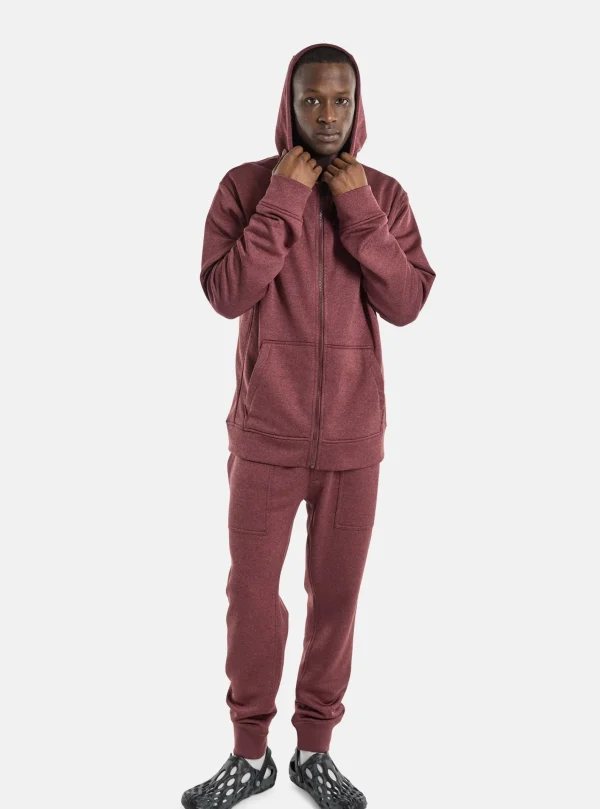 Homme Burton – Sweat à Capuche Zippé Oak Homme