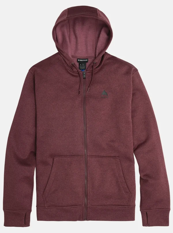 Homme Burton – Sweat à Capuche Zippé Oak Homme