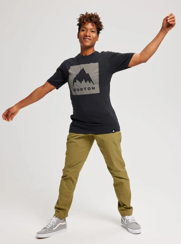Femme/Homme Burton - T-shirt à Manches Courtes Coupe Classique Mountain High