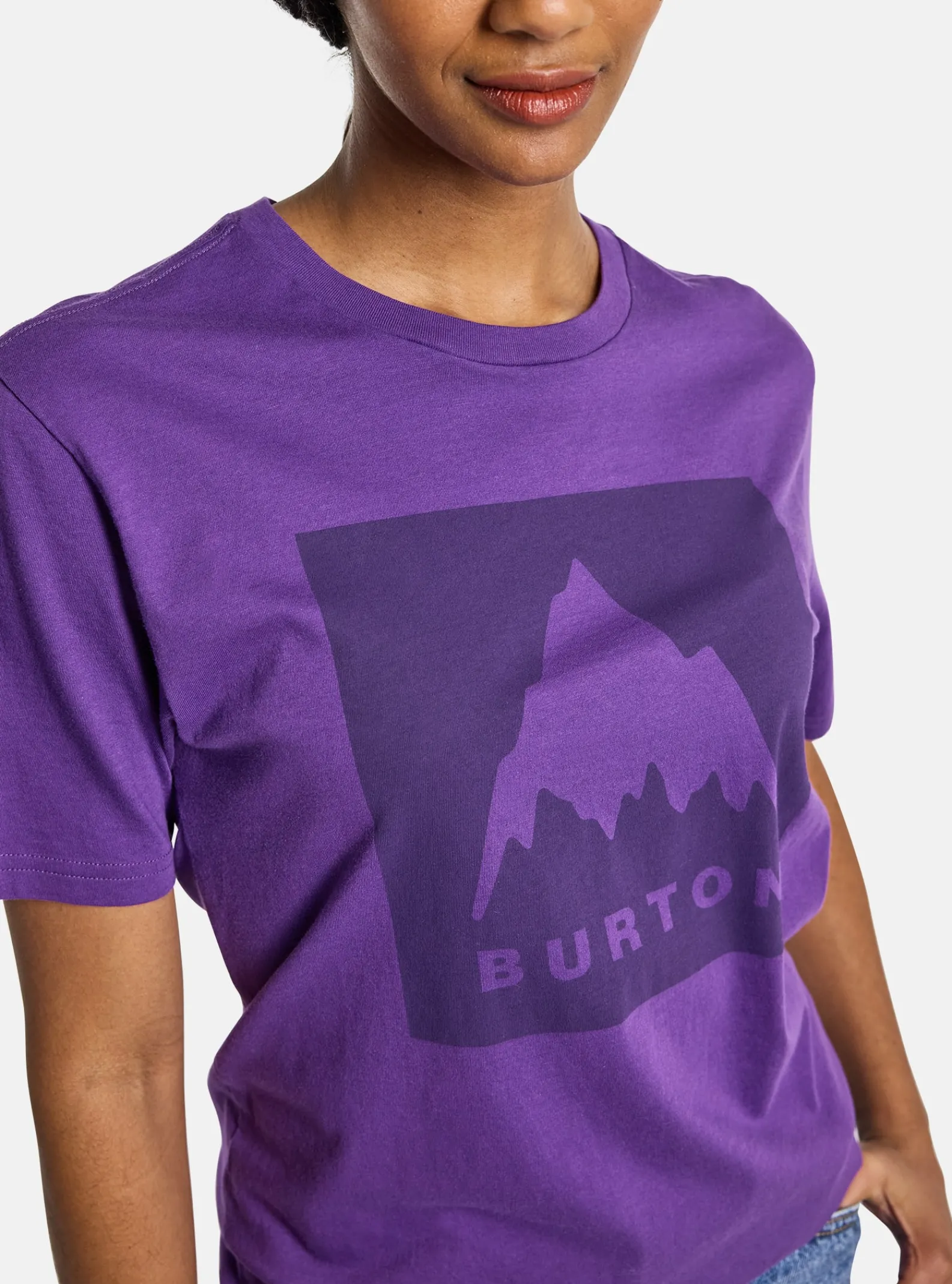 burton__tshirt__manches_c_4-3.webp Femme Burton - T-shirt à Manches Courtes Coupe Classique Mountain High